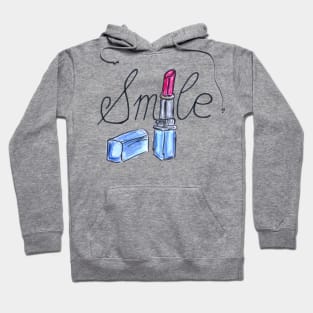 Smile lipstick red makeup artist Hoodie